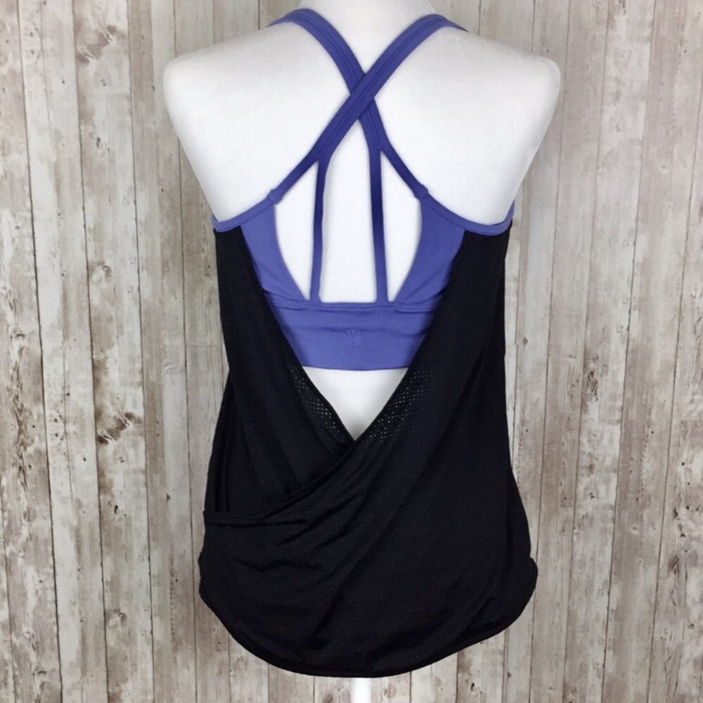 Athleta Balck and Purple Tank Top